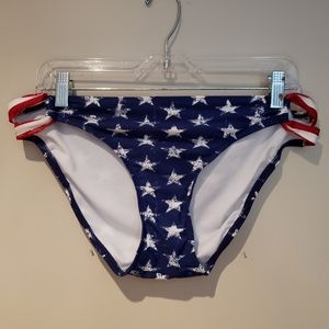 NWT Xhilaration Stars and Stripes Bikini Bottom